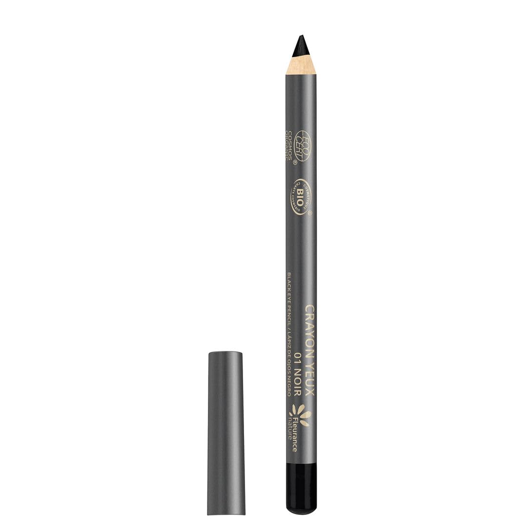 Crayon Yeux Noir, Fleurance Nature, Maquillage Bio, Maquillage Yeux, certifié Cosmos Ecocert, 87016