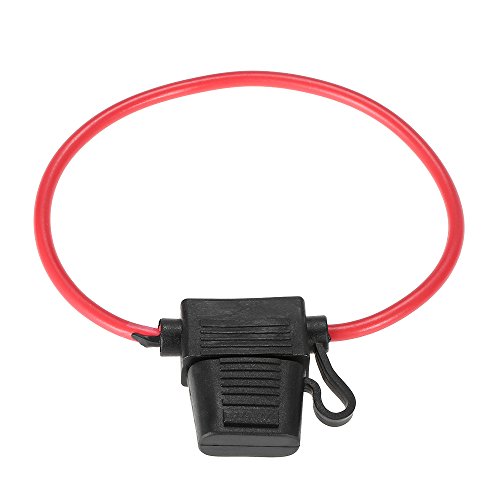 Yorten 10pcs DC 12V 40A lâmina padrão embutido porta fusível à prova de respingos para bicicleta de