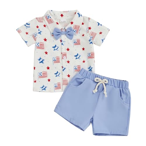 Image of Biayxms Baby Boy Halloween Outfits Pumpkins Gentlemen Suit Short Sleeve Button Up Shirts Shorts Pants Baby Halloween Clothes