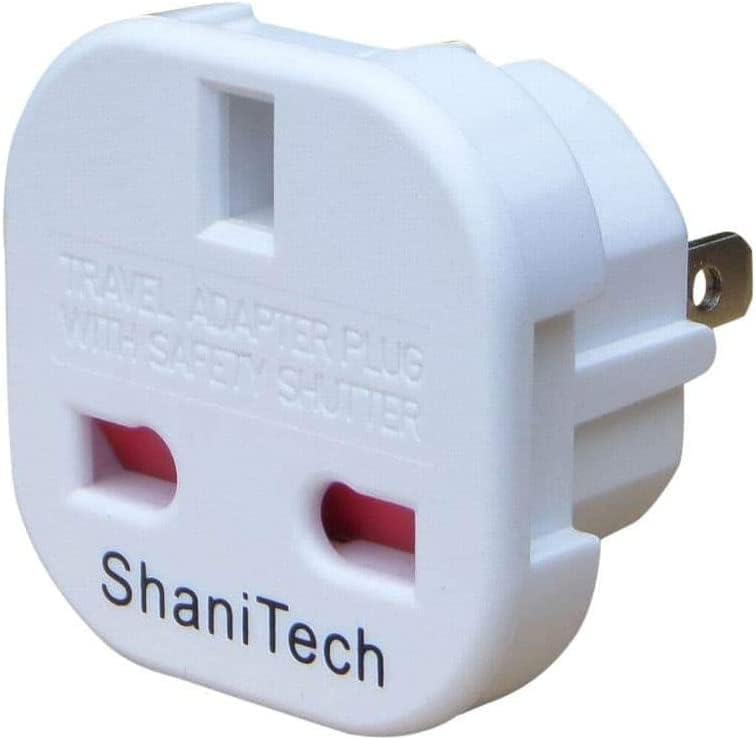 ShaniTech Pack of 2 Travel Adaptor Plug Suitable for UK to USA, Canada, Mexico, Australia, New Zealand Refer to Description for Country List Adapter