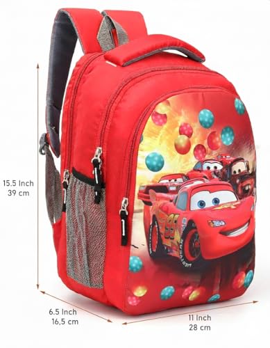 Image of 30L School Bag Plush Backpack, Cartoon Print Backpack, Preschool Bags for Boys & Girls (3-7 Years) for Nursery to 2nd Class Kids - Lightweight, Padded Straps