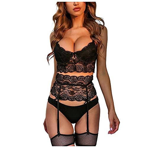Lingerie sexy femmes ensemble soutien-gorge pour pimenter vos nuits romantiques en dentelle