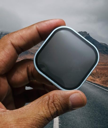 Image of FabeKee Tempered Glass Camera Lens Protector For 9H Hardness, Full Coverage Anti Scratch Camera Metal Ring (For realme 16 pro plus /Blue)