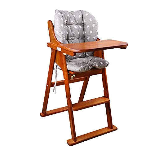 High Chair Pad,High Chair Cushion/Seat Cushion/High Chair Cushion Cover,Soft And Comfortable,Light And Breathable, Cute Patterns,Suitable For Most High Chairs,Baby Dining Chairs(Gray Stars Pattern) #TOP1