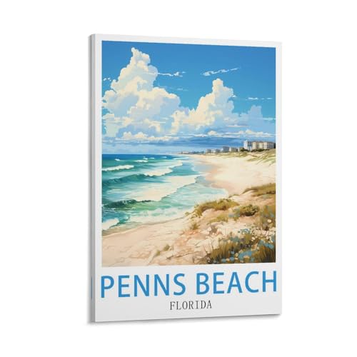 Poster Florida Penns Beach - Solution décoration murale en toile contre les murs vides
