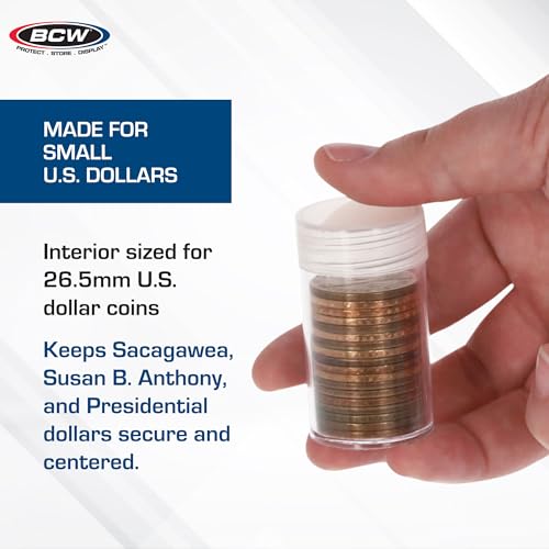 Tubos plásticos para monedas BCW, 500 unidades miniatura 4