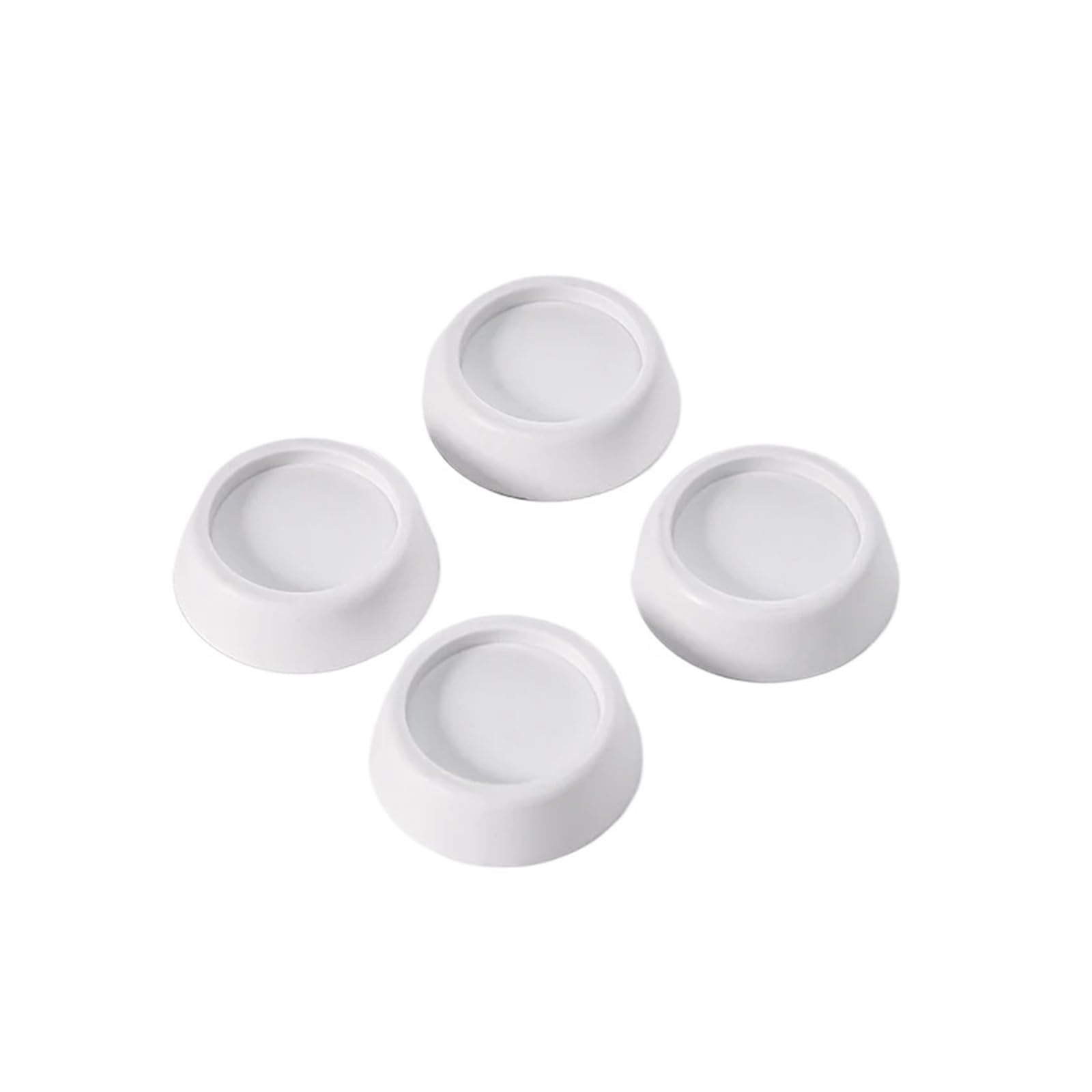 4Pcs Washing Machine Anti Vibration Pads Rubber Feet Legs Mat Anti-vibration Pad Universal Noise-reducing Leg Base For Furniture(4pcs White)
