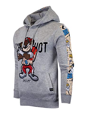Screenshot-H11059 Mens Urban Hip Hop Premium Fleece Hoodie - Pullover Streetwear Urban Bear Cartoon Fashion Hooded Sweatshirt-H.grey-Medium #TOP28