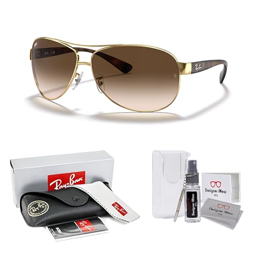 Ray-Ban RB3386 Aviator Sunglasses For Men +BUNDLE with ACCESSORY EYEWEAR KIT2