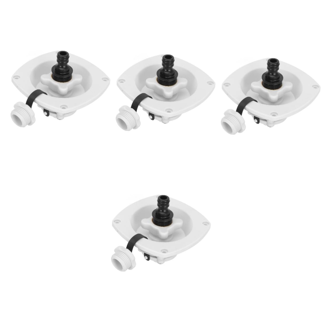 Gatuida 4piezas Tapa De Llenado De Agua Para Autocaravana y Yate Accesorio De Entrada De Agua Diseño Minimalista Reemplazo Rápido y Conexión Compatible Manguera Rv