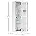 HOMCOM Botiquin Medicina 60x30x12cm Botiquín Acero Inoxidable Gabinete de Auxilios