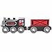 Hape Steam-Era Freight Train | Classic Black & Red Children’s Locomotive Toy with Unloadable Freight Wagons