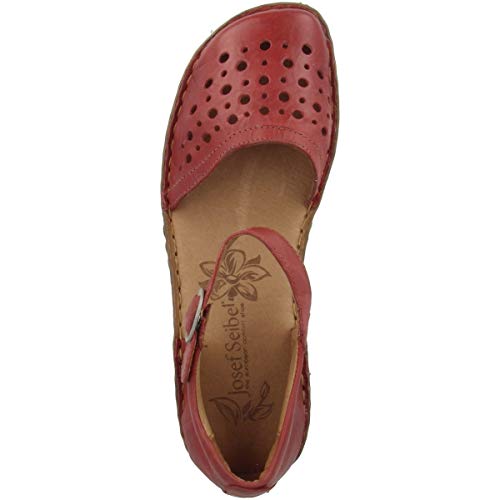 Josef Seibel Rosalie 19 Womens Leather Matt Shoes In Red (Us 8, Red) #TOP1