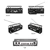 Riptunes Cassette Boombox, Retro Blueooth Boombox, Cassette Player and Recorder, AM/FM/SW-1-SW2 Radio-4-Band Radio, USB, SD, and Aux in, Black