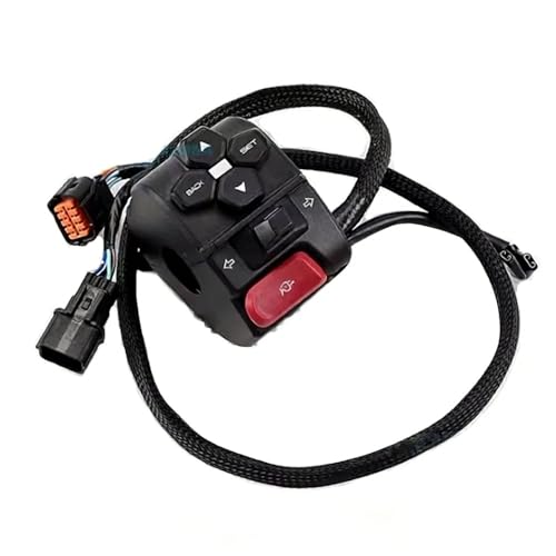 Interrupteur gauche pour guidon de moto avec commande klaxon clignotant