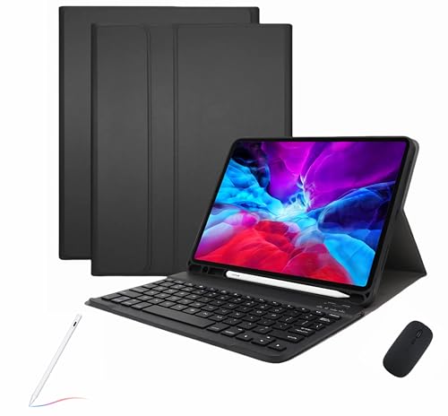 WxfTnix L[{[hP[X Ή@ iPad (6th/5rd/4nd/3st Gen) 2024 2021 2022 2020 2018,}`AOEBluetoothL[{[hA}EXL[{[hyVZbg,,pro 12.9 