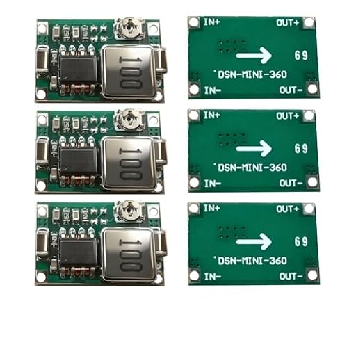 6 Piezas Módulo Mini 360, Convertidor Buck 4.75-23V a 1-17V Reductor DC-DC, Ajustable Regulador de Voltaje Abajador 3A Ultra Compacto, Alta Eficiencia 96% para Proyectos Electrónicos y Modelismo | Ya disponible en tu tienda friki favorita! En mundofriki.es!