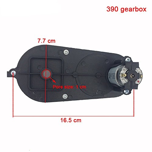 Shengle 390 18000Rpm Gearbox With 6V Motor, Rs390 6 Volt Electric Motor With Gear Box For Power Wheels Accessories Children Electric Ride On Car And Motorcycle Replacement Parts #TOP1