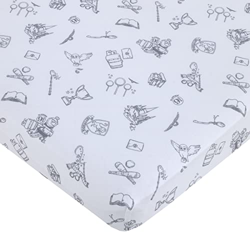 Warner Brothers Harry Potter Magical Moments Grey And White Hogwarts 3 Piece Nursery Mini Crib Bedding Set - Comforter And Two Fitted Mini Crib Sheets #TOP2