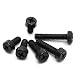 Produktbild EsportsMJJ 20 Stk. M 2.5 Schwarze Nylon Schrauben Phillips Kunststoff Rundkopfschraube Bolzen - 10Mm
