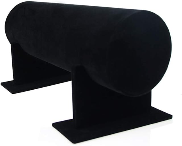 TETHYSUN Velvet Headband Holder, T-Bar Necklace Jewelry Display Stand Jewelry Storage Organizer for Home Organization, Black