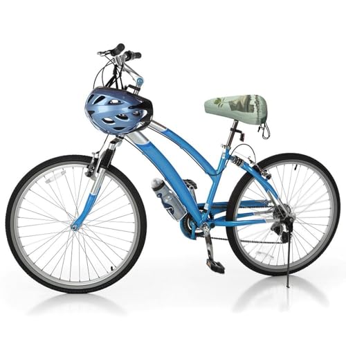 Cubierta para asiento de bicicleta Shoes and Green Buds, poliéster, cojín lavable con ajuste de tamaño mediante hebilla y cierre de cuerda, suave para mayor comodidad para ciclistas urbanos miniatura 5
