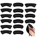 Coussinet Talon, Lot de 16 Pcs Coussin de Talon Coussinets Inserts de Talons Doublure Auto-Adhésif Semelles de Chaussure Poignées Protege Talon Chaussure pour femmes (2 Styles, Noir)