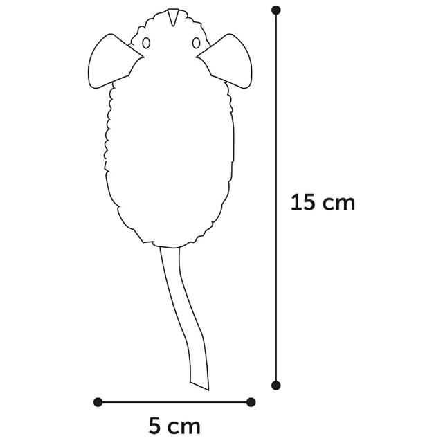 Foto 5 de 8 de Flamingo Pet Products - 1 Suava Mouse 15 cm Cat Toy, Random Colour