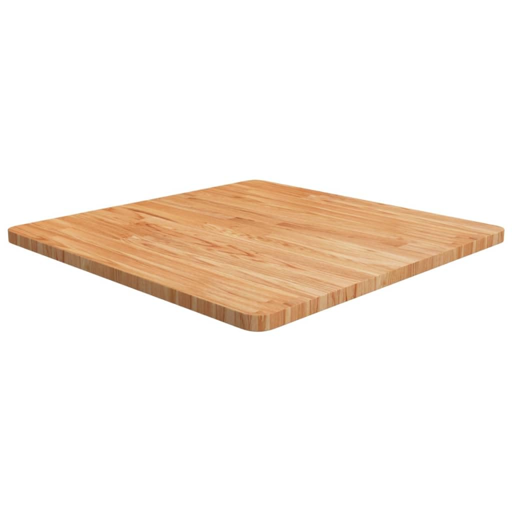 Plateau en bois traité chêne massif 70 cm pour table à manger