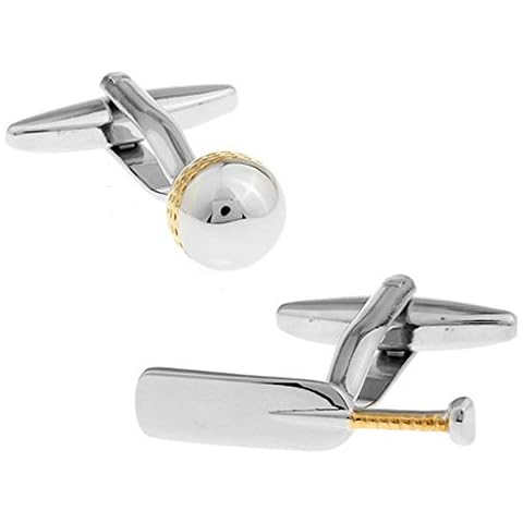 Ashton and Finch Cricket Bat and Ball Cufflinks Cover
