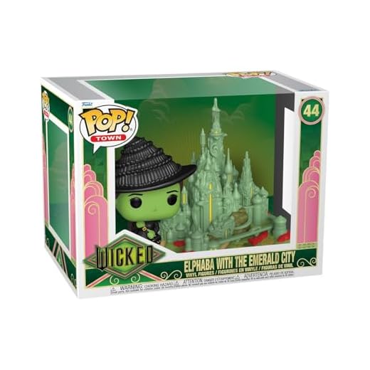Funko Pop! Town: Wicked - Elphaba w/Emerald City - Figura de Vinilo Coleccionable - Idea de Regalo - Mercancia Oficial - Juguetes para Niños y Adultos - Movies Fans - Muñeco para Coleccionistas