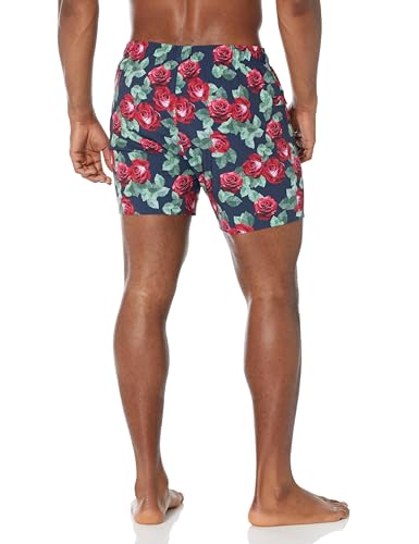 HUGO Men's Standard Bloom Rose Print Swim Trunks2