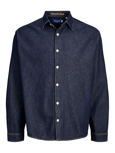 Amazon.ca: JACK & JONES JORNORREBRO Denim Shirt LS SN Dark Blue Denim XL
