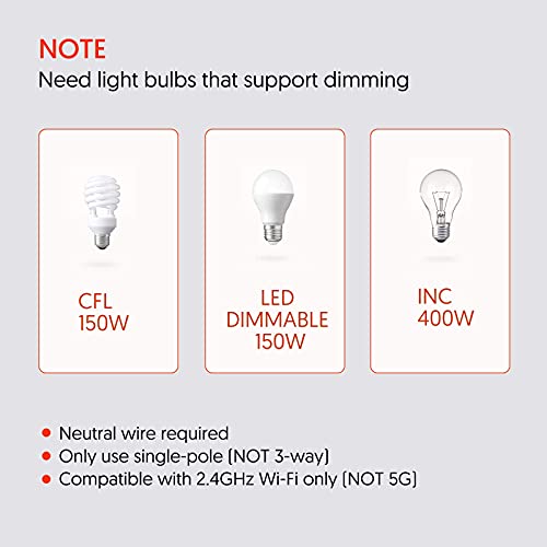 Avatar Controls LS Wi-Fi Light Switch Compatible With Alexa Google Home Assistant, In Wall, No Hub Required, Single Pole, Neutral Wire Needed thumb #1