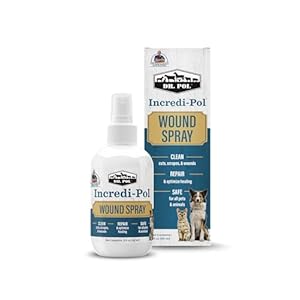 Dr. Pol Incredi-Pol Wound Spray for Dogs, Cats, Horses, and All Animals – Dog Wound Care to Clean Cuts, Scrapes, Hot Spots, and More – Repair Skin and Promote Healing – 3 Fluid Ounces