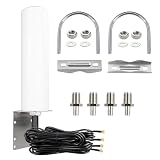 Boobrie 4x4 MIMO 4G LTE 5G Antenna 600-6000MHz Omnidirectional WiFi Antenna with SMA TS9 Connector 9.84ft RG58 Cable for T-Mobile Home Internet Verizon AT&T Modem Routers Gateways Hotspot Cellular