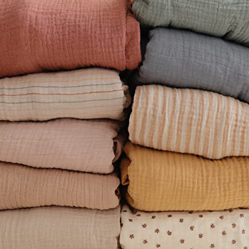 Mushie Extra Soft Mini Muslin Fitted Crib Sheet thumb #5