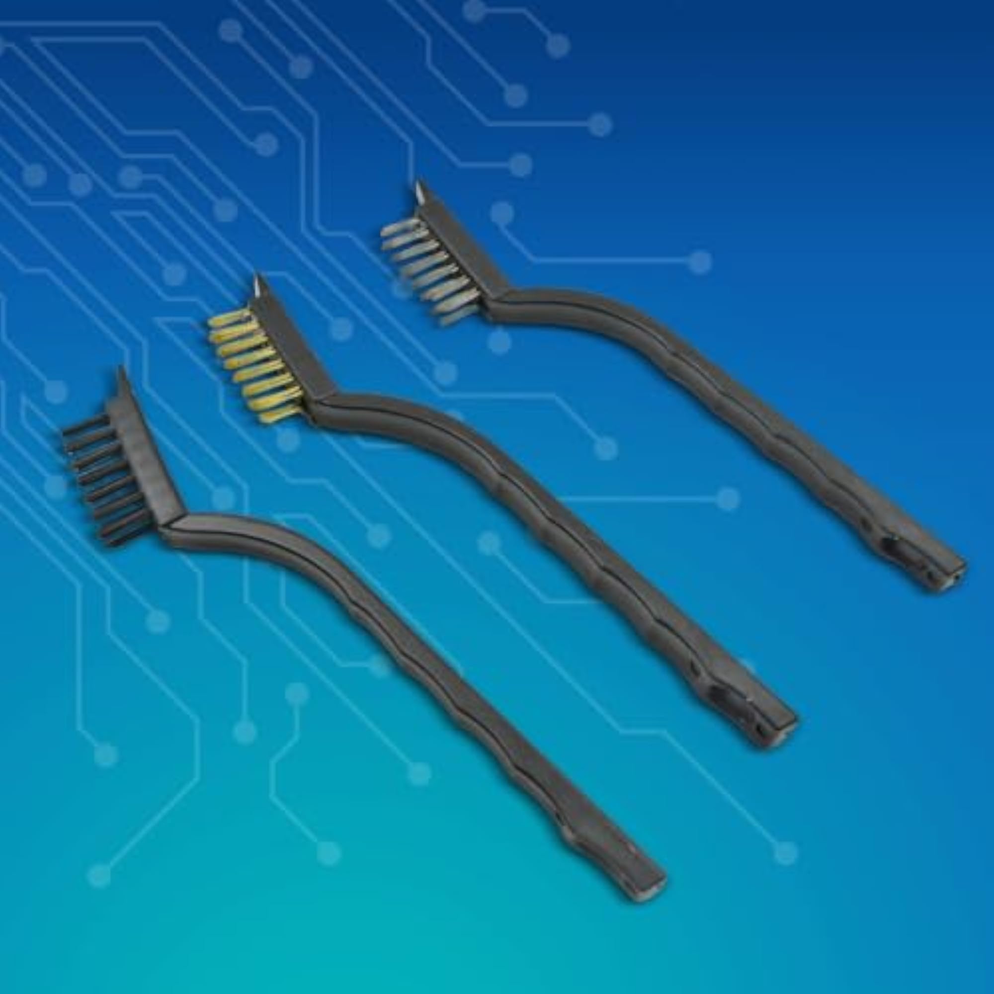 3pcs Mini Wire Brush Set for Cleaning