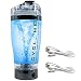 Cyclone v4.0 (2019 Model) Micro USB Rechargeable Protein Vortex Mixer | BPA Free Shaker Bottle Blender Gunmetal Bonus USB (450ml / 16oz)