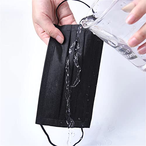 Kids Black Disposable Face Masks 100Pcs Childrens Breathable Safety Mask #TOP4