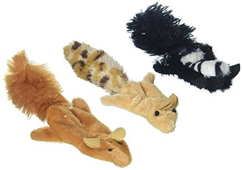 Ethical Pets 2680 Skinneeez Forest Creatures For Cats Pack of 3 (Squirrel Chipmunk or Skunk)