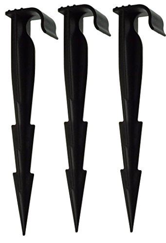 Ground securing Barbed pegs for seep Hose,Soaker Hose,drip line,Weeping Pipe/Garden hosepipe/Garden Irrigation Hose Any 16mm ouside Diameter Pipe Pack of 25