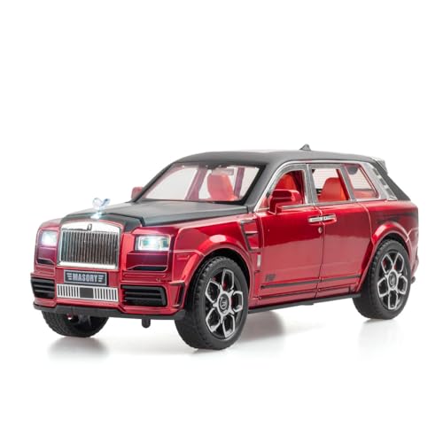 Modelo de auto Rolls-Royce Cullinan 1:24 rojo miniatura 1