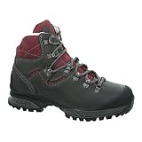 Hanwag W Lhasa II Grau-Rot, Damen Wanderschuh, Größe EU 39 - Farbe Asphalt - Dark Garnet