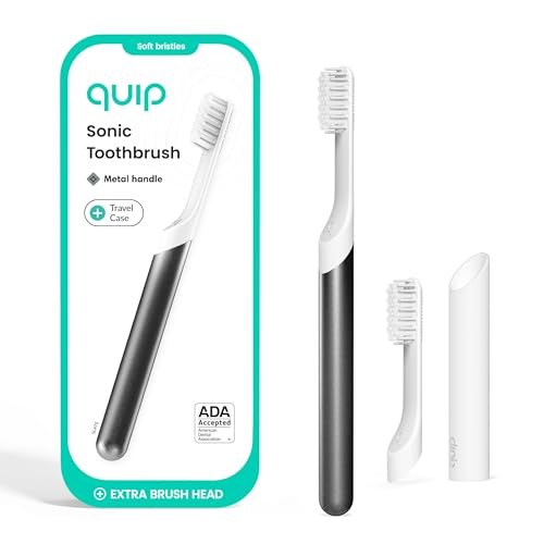 Quip Sonic Electric Toothbrush for Adults, Slate