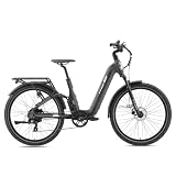 Ttgo E-SUVO Bicicletta elettrica 27,5" per uomo e donna con batteria 48 V 15 Ah, autonomia fino a 120 km, motore 250 W 70 Nm, 7 velocità, freni a disco idraulici, StVZO