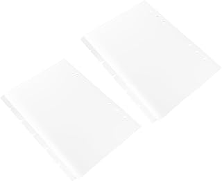 VILLCASE 2 Conjuntos De Divisórias De Páginas Separadoras Para Fichários Divisórias De Pastas De Plástico Divisórias De Planejador Divisórias De Diário Divisórias De Páginas Com Guias