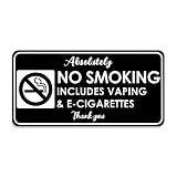 Maoerzai No Smoking Signs for Business No Vaping Sign, No Smoking Thank You Sign for Home, Thick Acr
