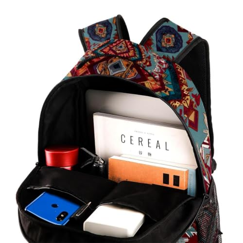 Mochila escolar étnica unisex de 40cm de altura para proteger tu laptop de la lluvia 4