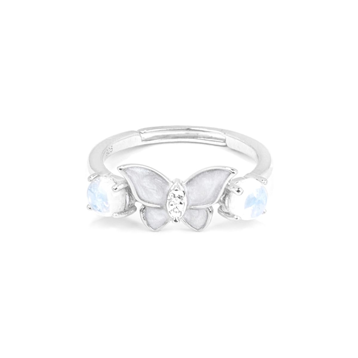 shaya by CaratLane 925 Silver Willow Flower and Butterfly Ring Gifts for Womens & Girls-picture-1